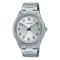 Men's CASIO DRESS Series Classic Retro Small Business Numeric Watch Mens Silver Analog MTP-V005D-7B4
