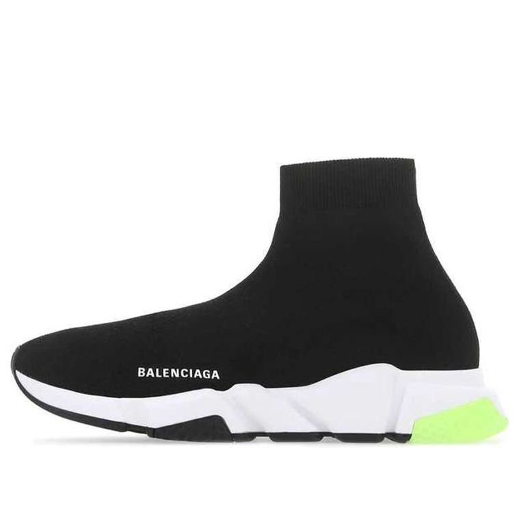 Balenciaga Speed Running Shoes Black/Green 645056W2DBD1171