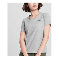 THE NORTH FACE Outdoor hygroscopic Sweat-Wicking Short Sleeve light grey 499O-DYX