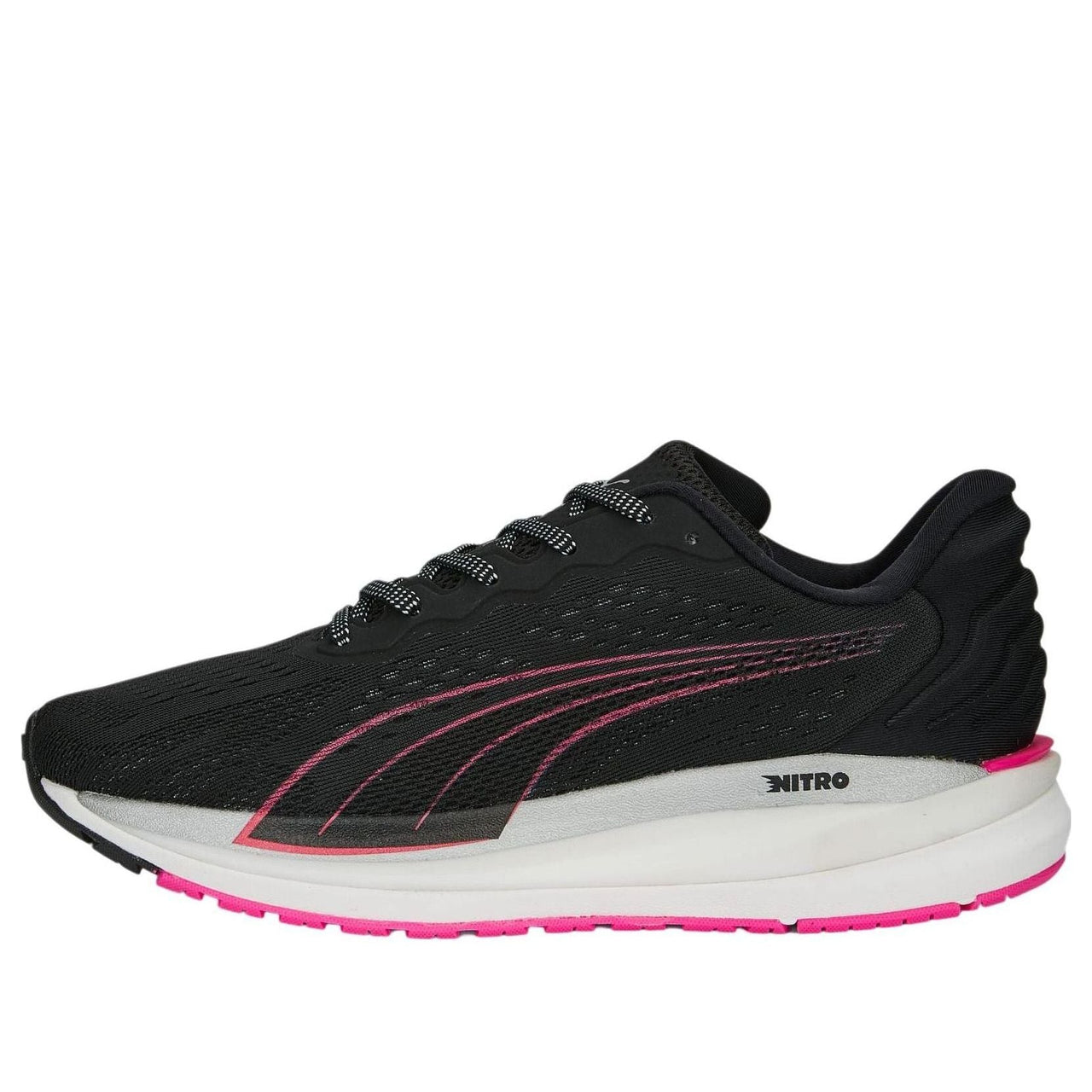 (WMNS) PUMA Magnify Nitro Surge 'Black Ravish' 376906-07
