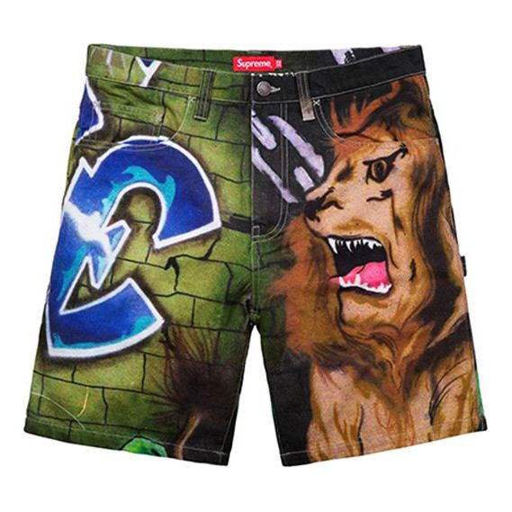 Supreme SS18 Lions Den Painter Short Multi SUP-SS18-558