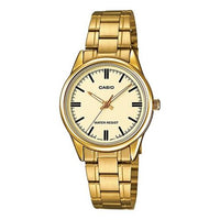 CASIO Female DRESS Japan / South Korea Fashion Waterproof Gold Analog LTP-V005G-9A
