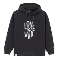 Li-Ning Wade Series Loose Pullover Hoodie 'Black White' AWDRG55-2