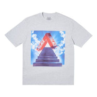 PALACE Tri-Ternity T-Shirt Red Triangle Short Sleeve Unisex Gray P16TS135