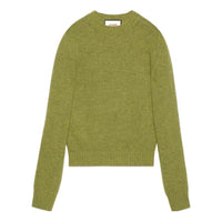 Gucci Logo Embroidery Wool Sweater 'Green' 763365-XKDNV-3553