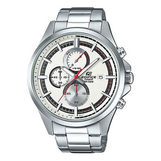 CASIO EDIFICE Quartz Stainless Steel Strap Mens Silver Analog EFV-520D-7A