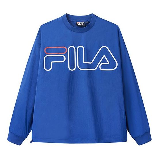 Men's FILA Woven Loose Sports Blue Tops F11M038226F-DB