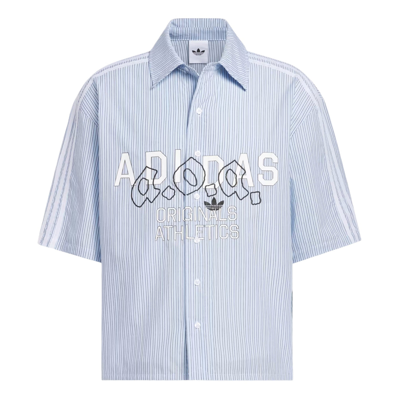 adidas AOA Button Up Shirt Asia Sizing 'Night Indigo' KT7990