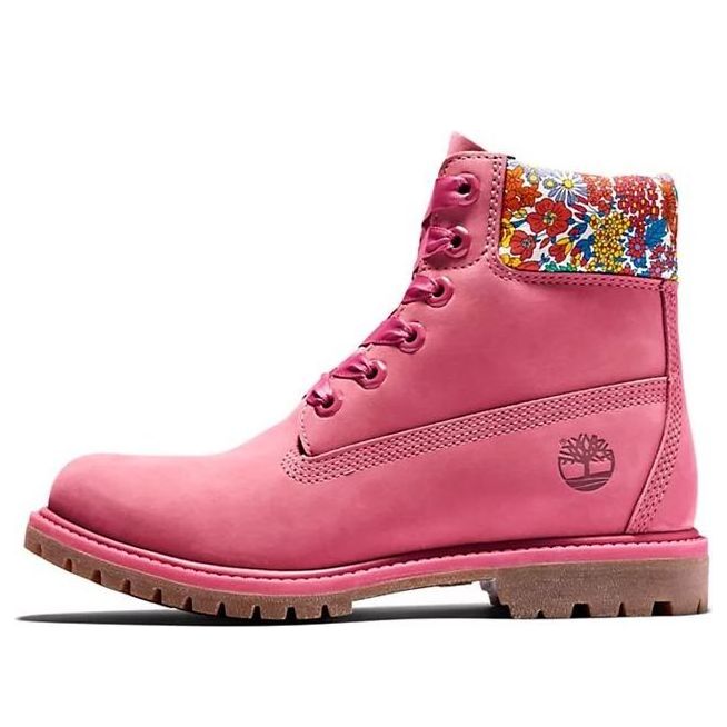 (WMNS) Timberland Made With Liberty Fabrics 6 Inch Boots 'Pink' A42CXD56