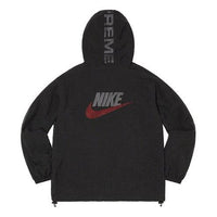 Supreme x Nike Jewel Reversible Ripstop Anorak Hoodie 'Black Red Grey' SUP-FW20-066