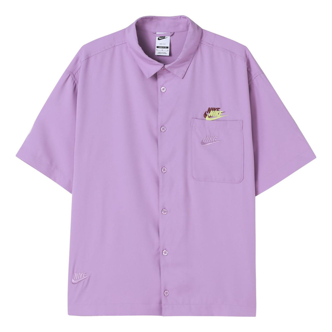 قميص Nike Limited Athleisure رياضي كاجوال بأكمام قصيرة وتهوية باللون الأرجواني DM7925-589