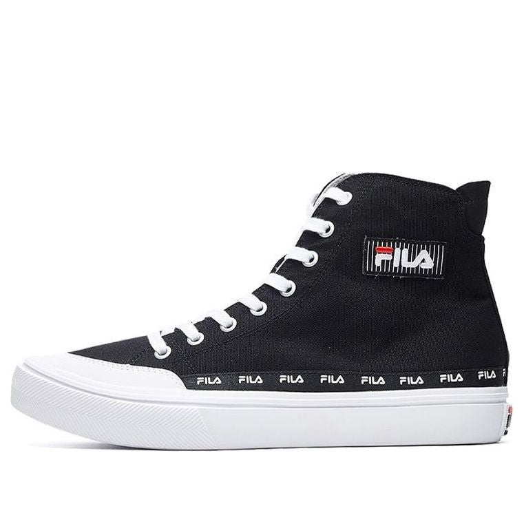 FILA STRADA high-top canvas shoes Black/white F12M034412FBW