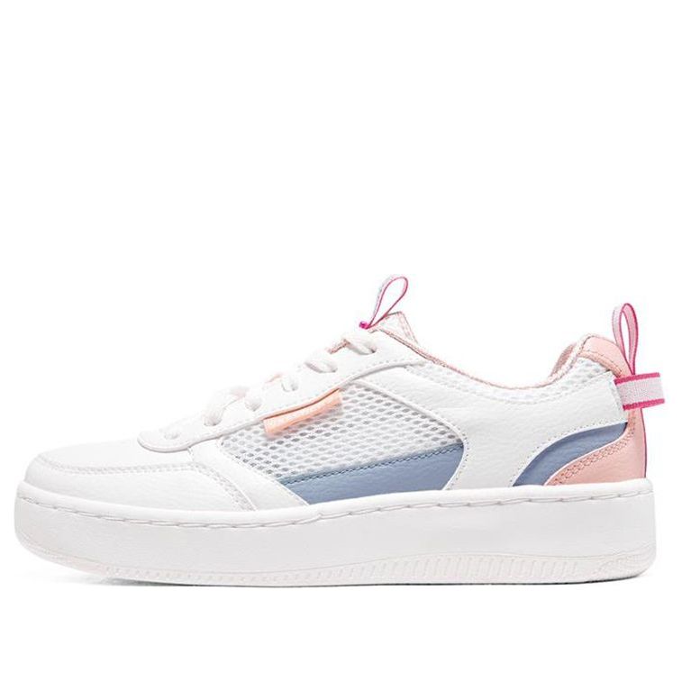(WMNS) Skechers Sport Court 92 'Cream white pink' 896127-OFPK