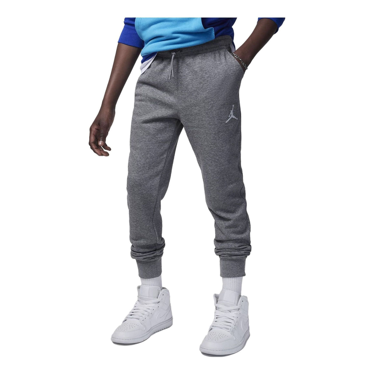 (GS) Air Jordan Jumpman Air Sweatpants 'Grey' FV2781-091