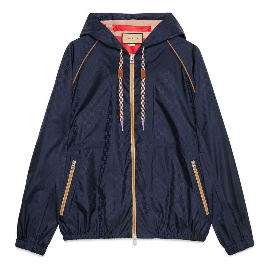 Gucci Technical GG Hooded Jacket 'Blue' 722514-Z8BAJ-4240