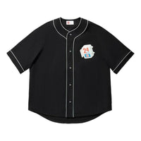 Li-Ning x Phil Hackett Graphic Baseball Shirt 'Black' AFDU255-1
