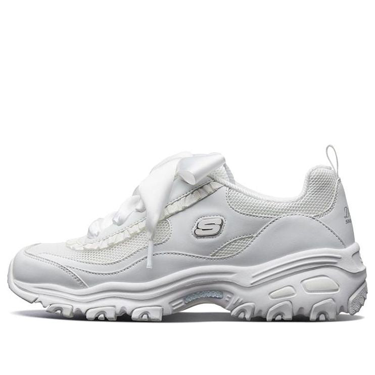 (WMNS) Skechers D'LITES Sports Casual Shoes 66666193-WHT