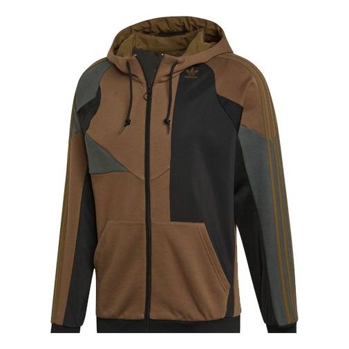 adidas originals MENS PT3 Hoodie Jacket Brown ED5792