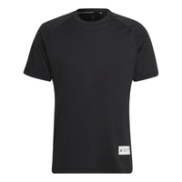 Men's adidas Tep Tee Logo Round Neck Pullover Sports Gym Short Sleeve Black T-Shirt HC4212