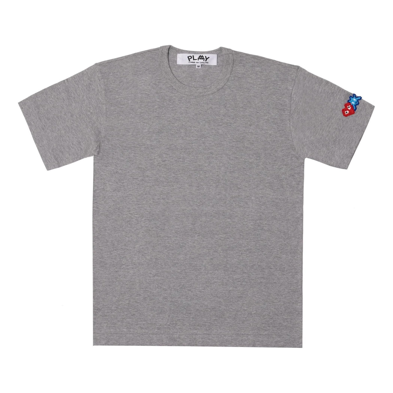 (WMNS) COMME des GARCONS PLAY FW25 Double Heart T-Shirt 'Grey' AZ-T327-051-2