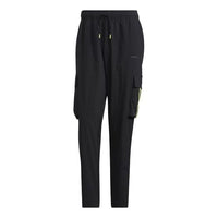 adidas neo Sw Lw 3s Tp Leisure Pocket Sports Stripe Trousers Men's Black H55286