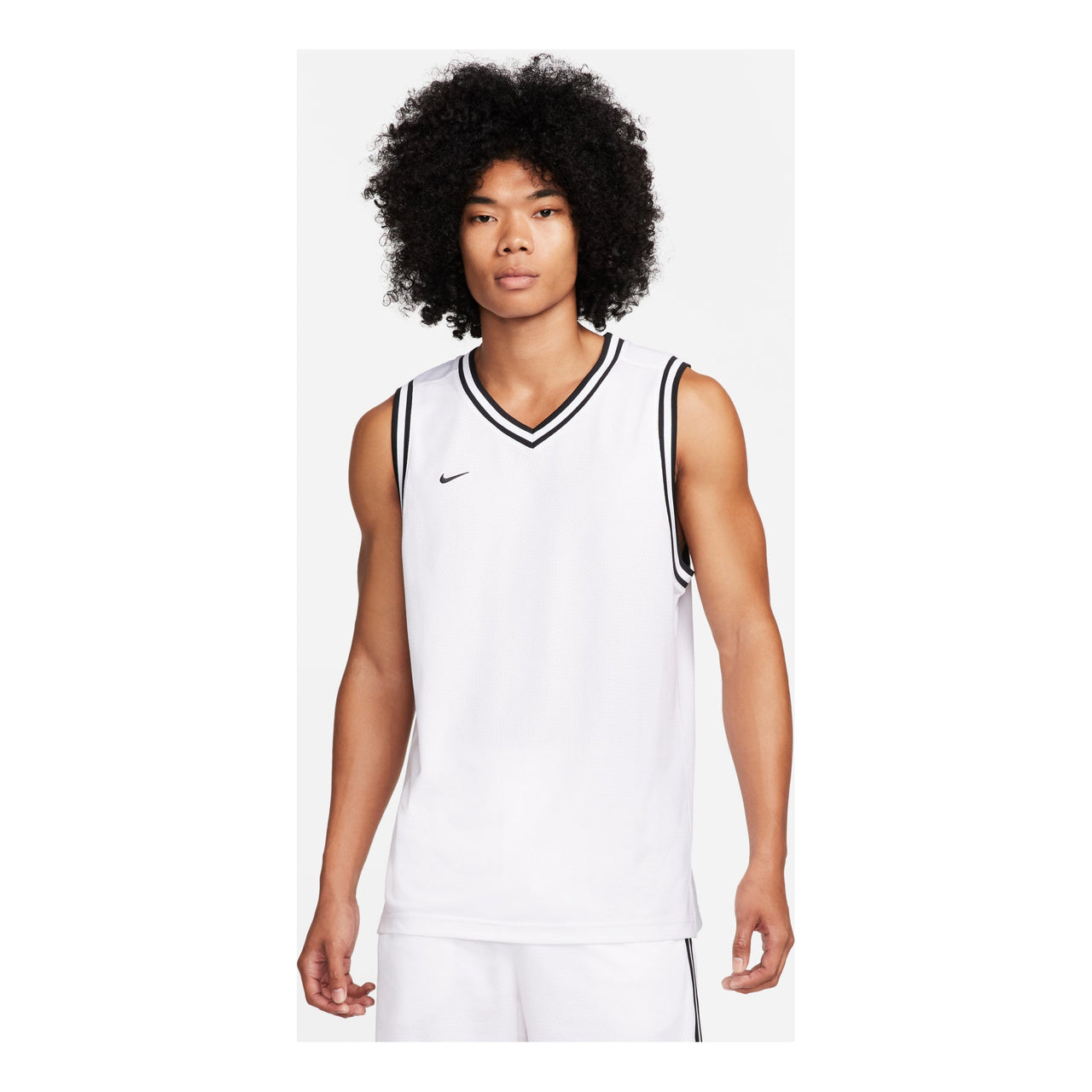 Nike DNA Basketball Jersey Asia Sizing 'White Black' FQ3708-100