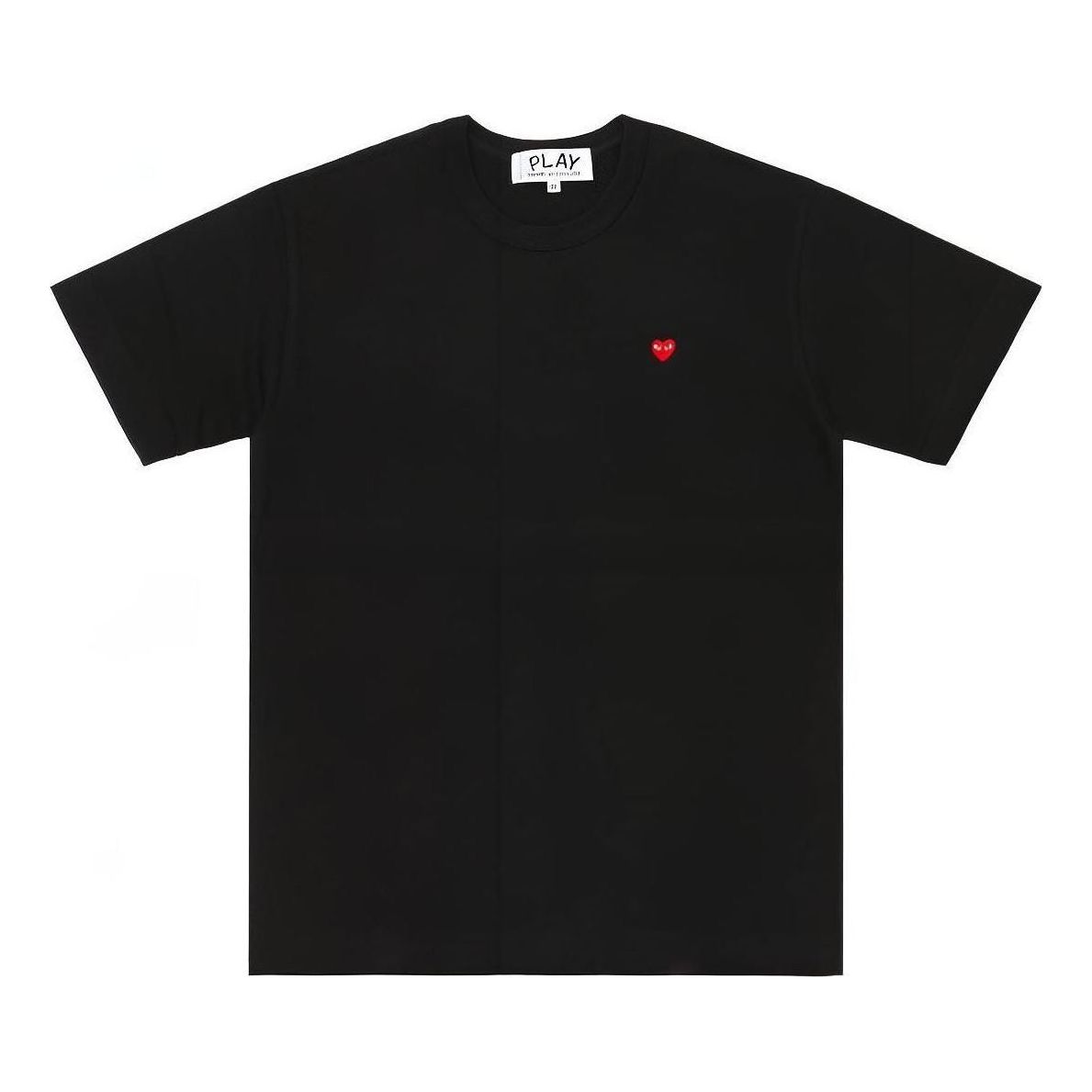 (WMNS) COMME des GARCONS PLAY FW25 PLAY Small Heart T-Shirt 'Black' AZ-T303-051-1