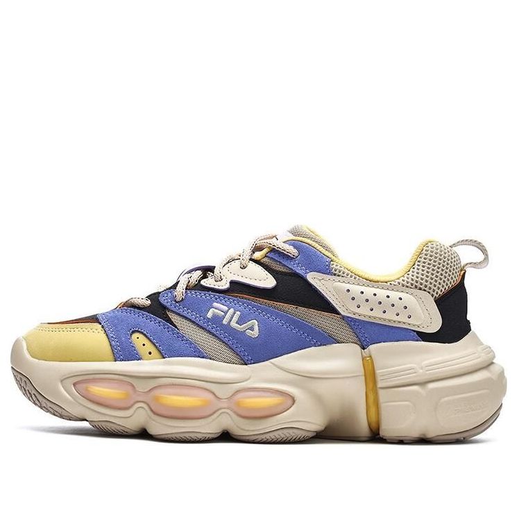 (WMNS) FILA ET Fashion Shoes 'Beige Bue Yellow' F12W312120FTB