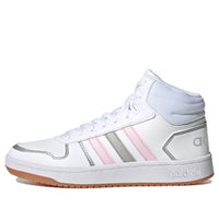 (WMNS) adidas Hoops 2.0 Mid 'White Pink Grey' FY6020