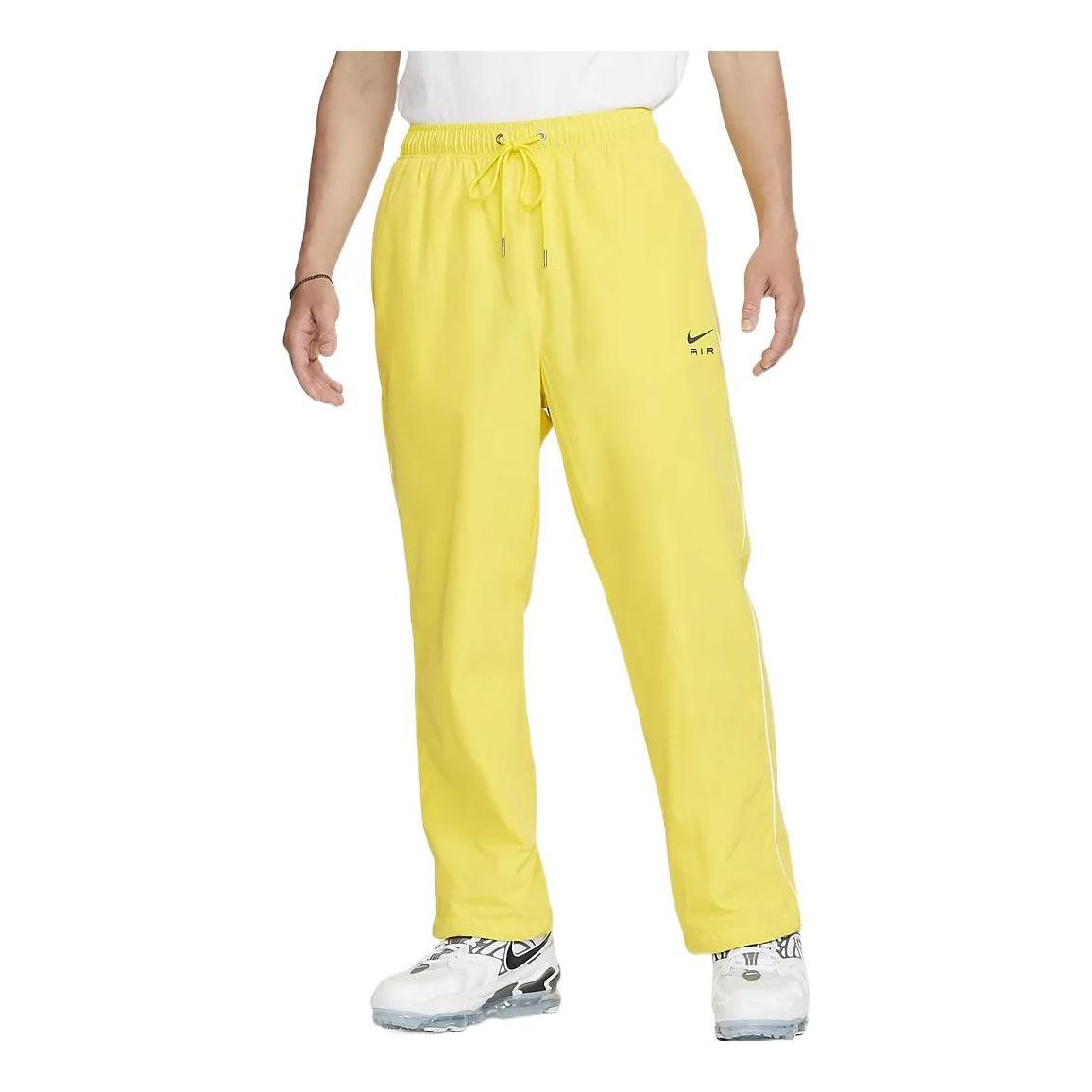 Nike Sports Straight Knitted Casual Pants/Trousers Men's Lemon Yellow DQ4216-765