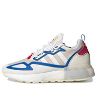 (WMNS) adidas originals ZX 2K Boost 'White Blue Red' FZ0220