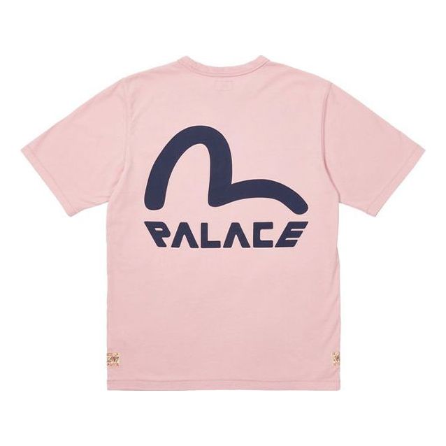 Palace X Evisu FW21 Seagull T-Shirt Pink Nectar Logo T-Shirt 'Pink' P21EVTS005