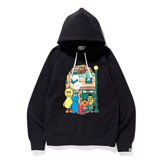BAPE x SESAME STREET Pullover Unisex Black 2F73-314-907