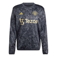 adidas Manchester United Stone Roses Pre-match Warm Top Asia Sizing 'Black' IQ1567