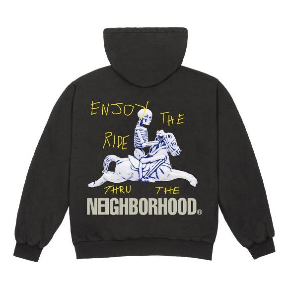 Travis Scott Cactus Jack x NEIGHBORHOOD Crossover Cartoon Printing Unisex Black TC-74