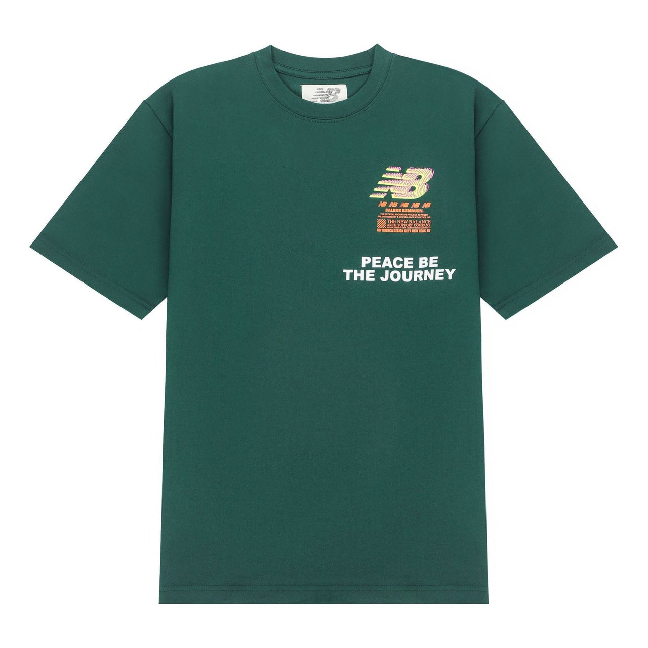 New Balance x Salehe Bembury Graphic T-Shirt Asia Sizing 'Green' MT11564-NWG