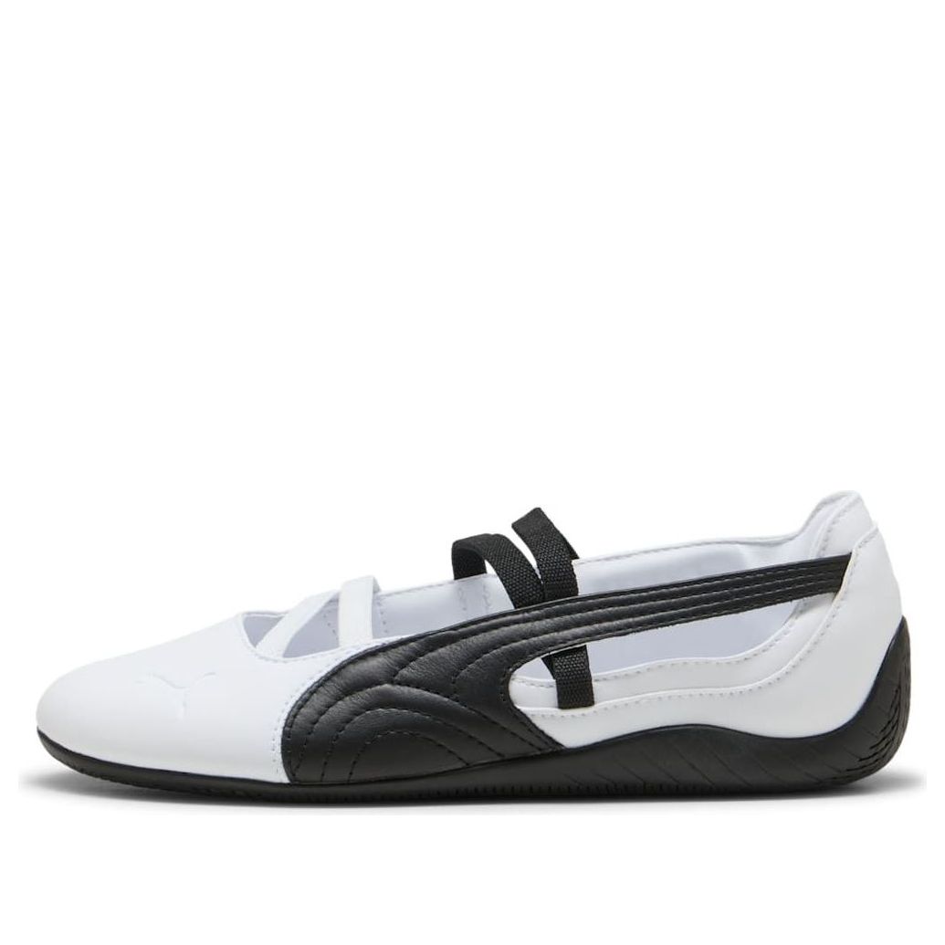 (WMNS) PUMA Speedcat Ballet Leather 'White Black' 406144-03
