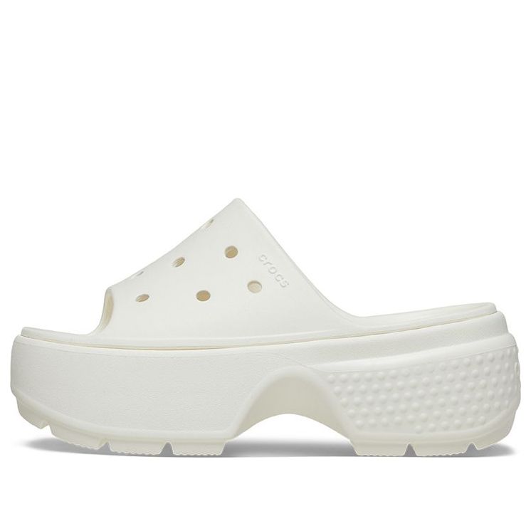 (WMNS) Crocs Stomp Slides 'White' 209346-0WV