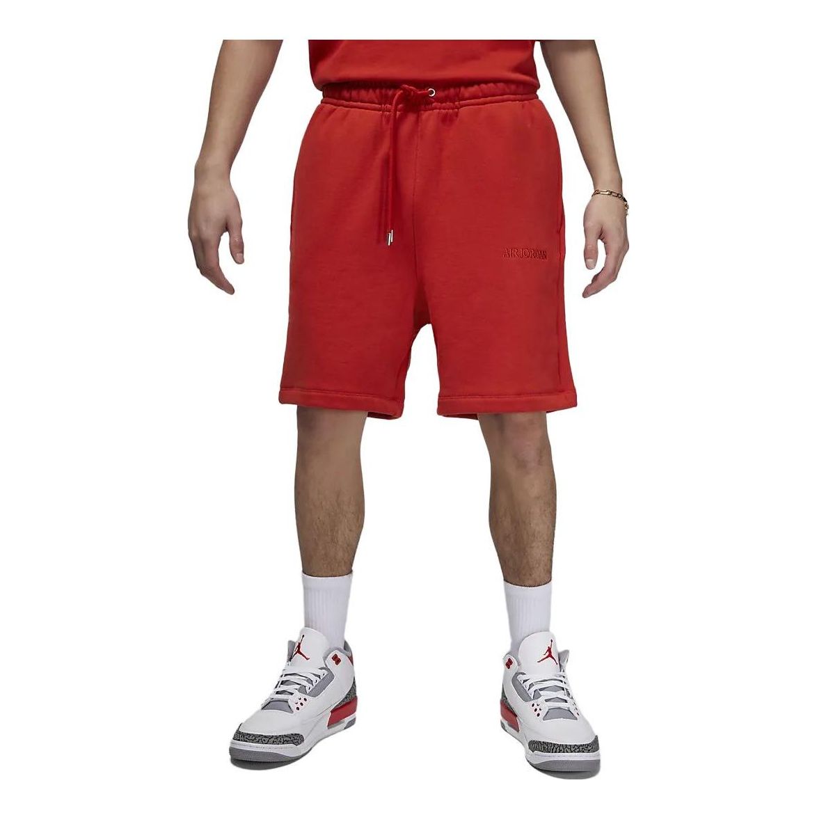 Air Jordan Wordmark Fleece Shorts 'Mystic Red' FJ0700-622