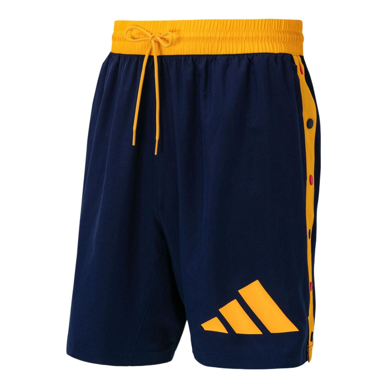 شورت كرة السلة adidas Ee Mcd Short2 للرجال برباط جانبي كبير وشعار كبير، أزرق داكن HB0738