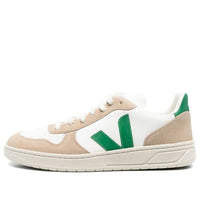 Veja V-10 Chromfree Low-Top Sneakers 'White Beige Green' VX0503146