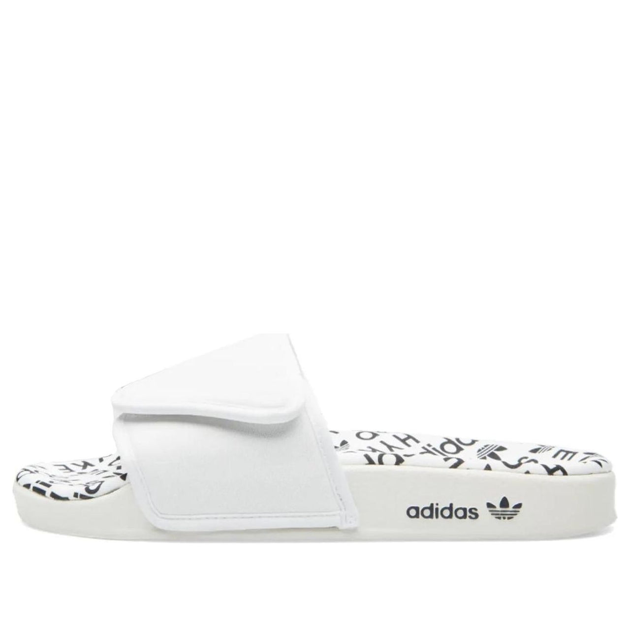 adidas x HYKE Adilette Slipper Asia Sizing 'White Black' S79342