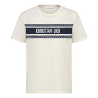 DIOR SS21 Casual Round Neck Pullover Short Sleeve Unisex White 143T04A4043-X0200