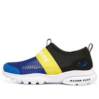 (GS) Skechers Razor Flex 'Blue Black Yellow' 403776L-RYBK