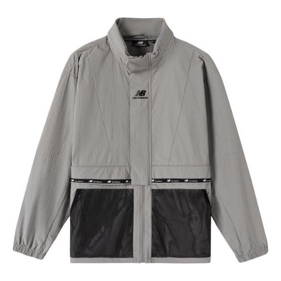 New Balance Athletic Classic Jacket Asia Sizing 'Grey Black' NAA6N013-GR