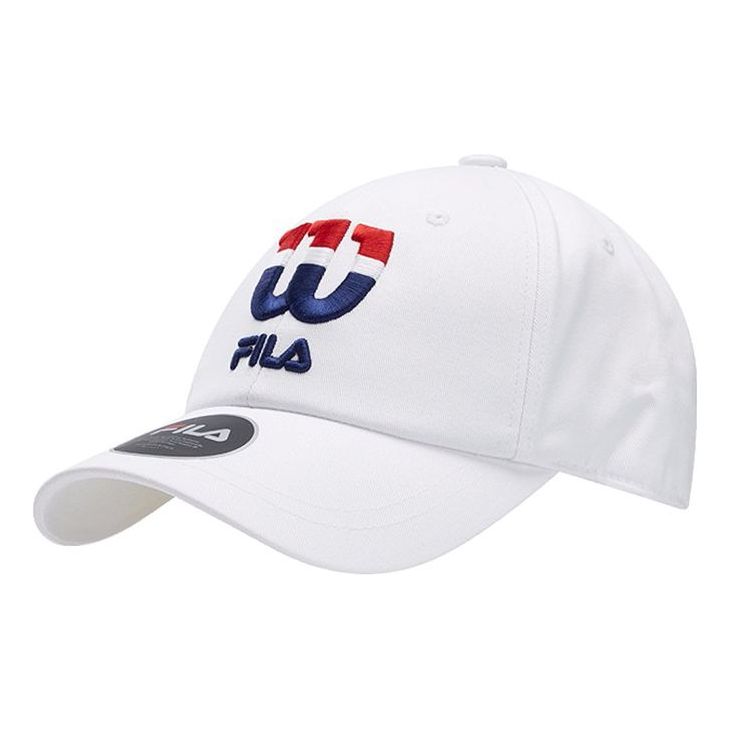 FILA Embroidered White Baseball Cap A13U033201F-WT