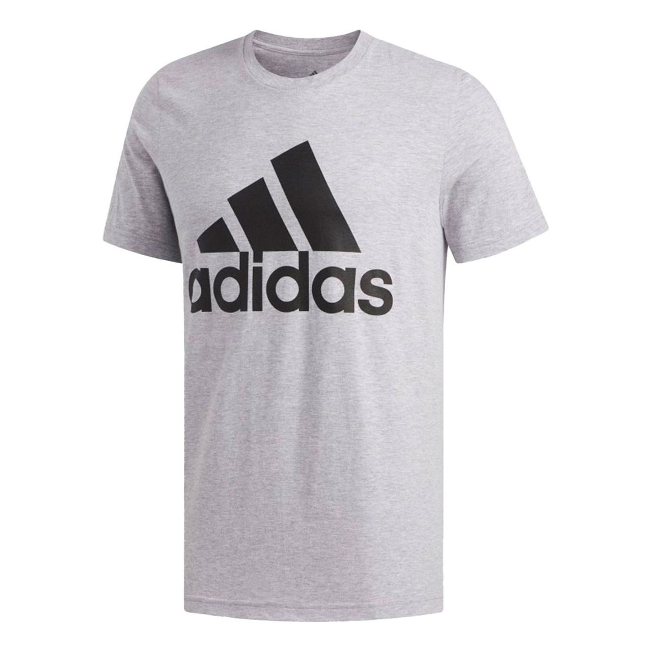 adidas Logo Printing Round Neck Short Sleeve Gray GM5084