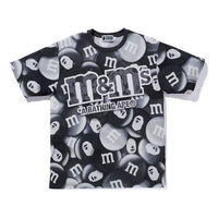 A Bathing Ape x M&Ms Monochrome Full Print T-Shirt 'Black' 1H21-109-923