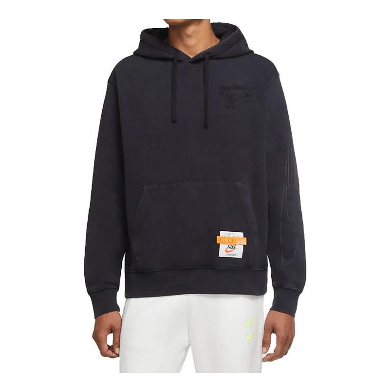 Nike Drip Wash With Print Hoodie 'Washed Black' DC2726-010