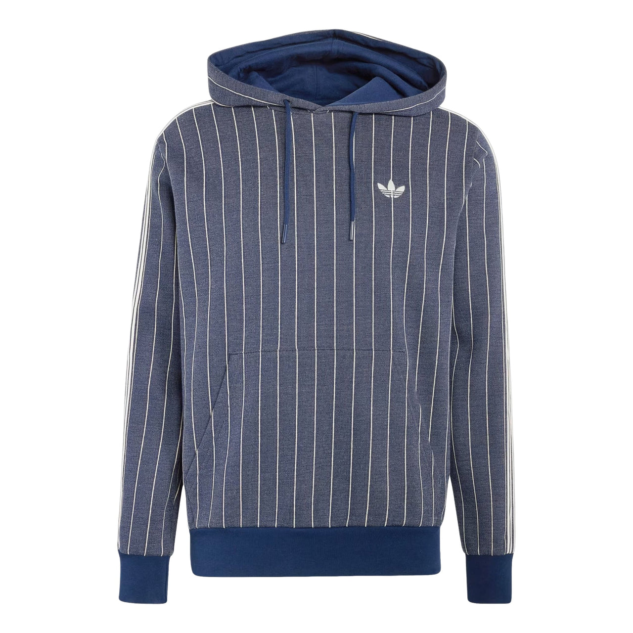 adidas Pinstripes Hoodie Asia Sizing 'Night Indigo' KR9704